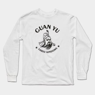 Three kingdongs  Guan Yu Long Sleeve T-Shirt